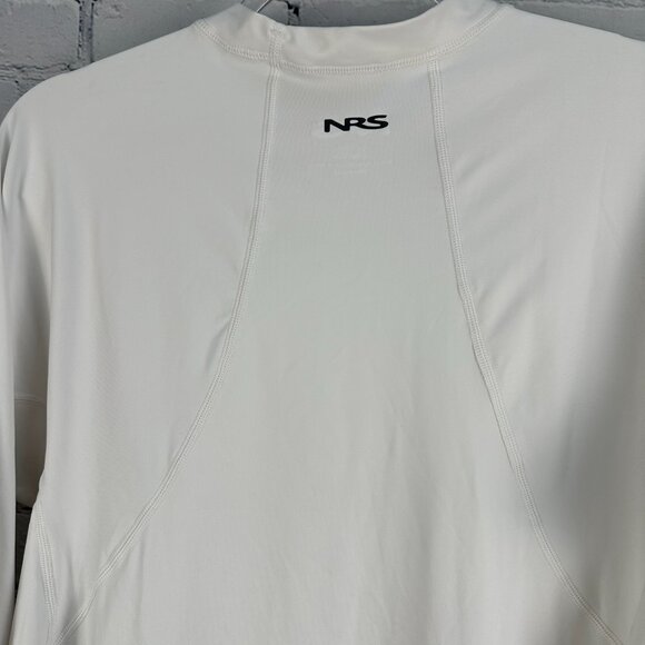 NRS Men's H2Core Rashguard‎ Long-Sleeve UPF 50+ Pullover Shirt, Size XXL, White - Picture 9 of 13
